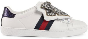 Gucci Ace Bow Lace (W) White (481154 DOP80)
