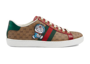 Gucci x Doraemon Ace Monogram Beige/Ebony/Green (_655021 2SZ10 9765)