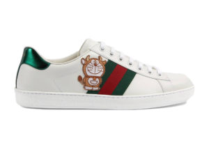 Gucci x Doraemon Ace (W) Ivory/Green/Cherry Red (655031 0FIU0 9091)