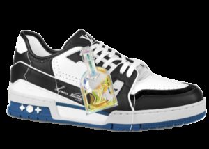 Louis Vuitton LV Trainer White SS21 White/Black/Blue (1A8Q7N)