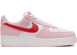 Nike  Air Force 1 07 QS Valentine’s Day Love Letter Tulip Pink/University Red-White (DD3384-600)
