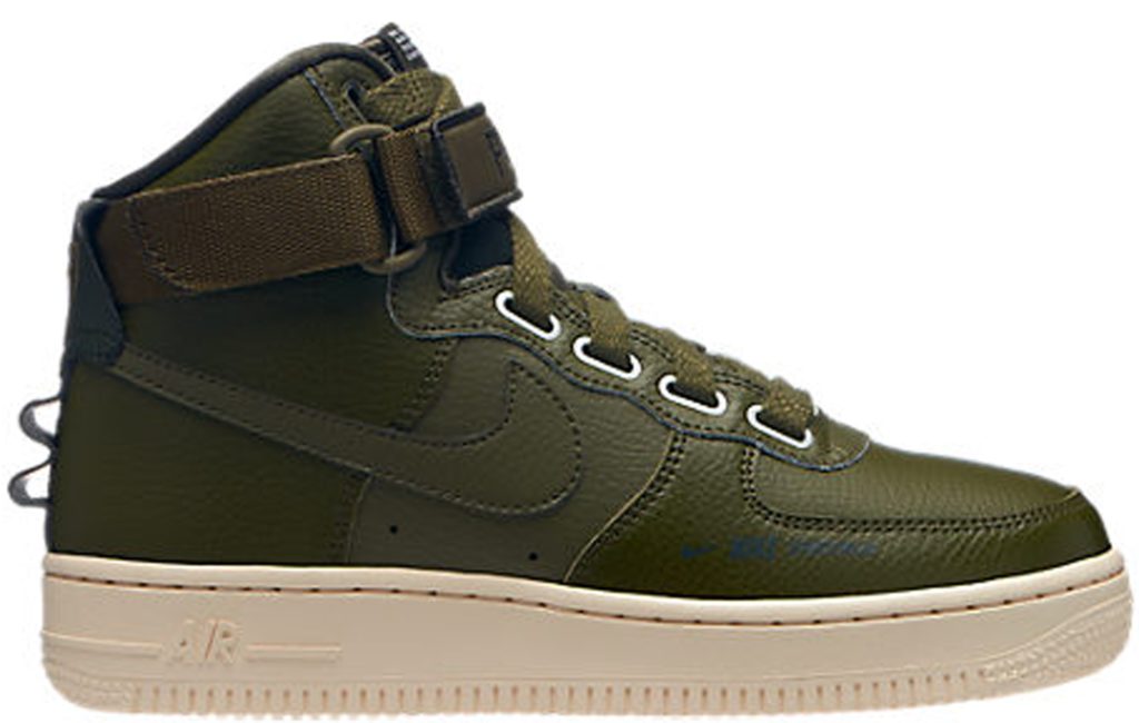 Nike Air Force 1 High Utility Olive Canvas (W) Olive Canvas/Olive Canvas-Light Cream-Sequoia (AJ7311-300)