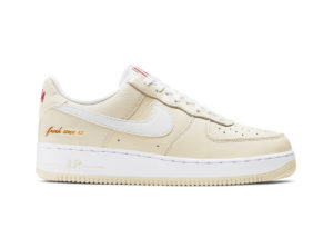 Nike  Air Force 1 Low Popcorn Coconut Milk/White-University Red (CW2919-100)