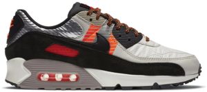 Nike Air Max 90 3M Pack Light Bone Light Bone/Black-Total Orange (CZ2975-001)
