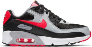 Nike Air Max 90 Black Radiant Red Wolf Grey (GS) Black/Radiant Red-White-Wolf Grey (CD6864-009)