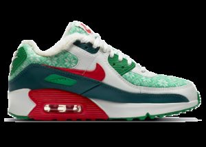 Nike Air Max 90 SE Christmas (GS) White/Dark Atomic Teal/Lucky Green (DC1621-100)