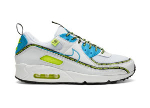 Nike  Air Max 90 SE Worldwide White/Black/Volt (CZ6419-100)