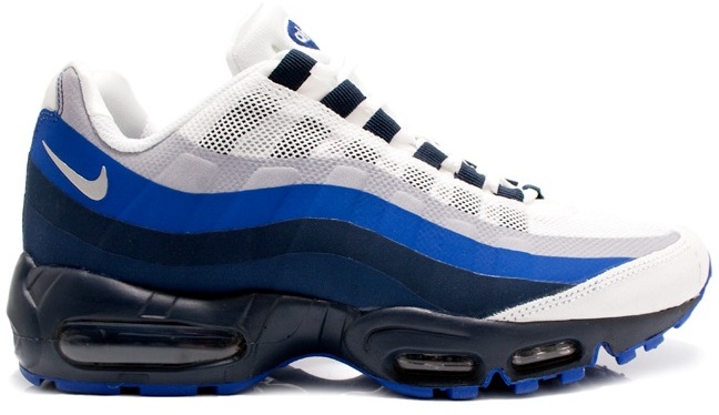 Nike Air Max 95 Dallas Cowboys White/Metallic Silver-Old Royal (Dallas) (542052-109)