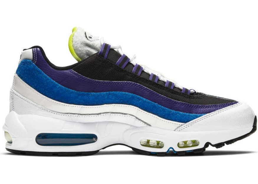 Nike Air Max 95 Kaomoji White/Cyber-Black-Signal Blue (DD9600-100)