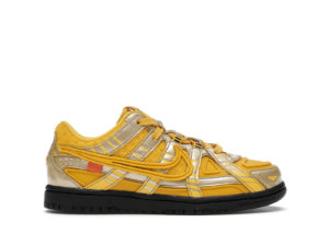 Nike Air Rubber Dunk Off-White University Gold (PS) University Gold/University Gold-Black (CW7410-700)