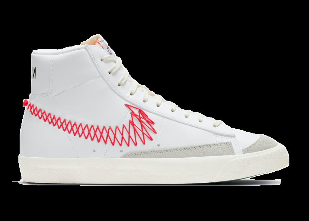 Nike Blazer Mid 77 Vintage Zig Zag White/Sail-Summit White-Bright Crimson (DD8489-161)