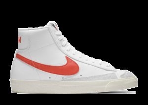 Nike  Blazer Mid 77 White Bright Crimson White/White-Bright Crimson (BQ6806-110)