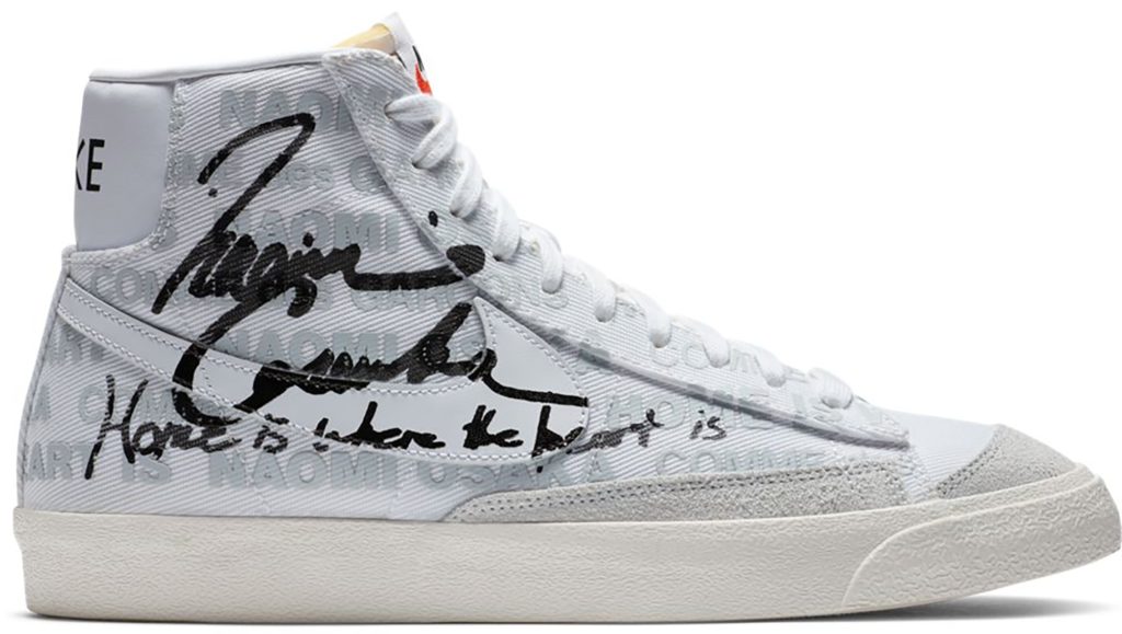 Nike Blazer Mid Comme des Garcons x Naomi Osaka White/Pure Platinum-Sail-Black (DA5383-100)