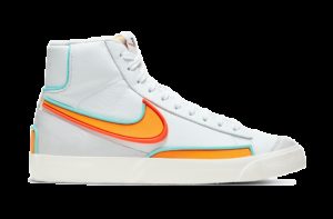 Nike Blazer Mid 77 Infinite Kumquat (W) White/Aurora Green/Bright Crimson (DC1746-100)