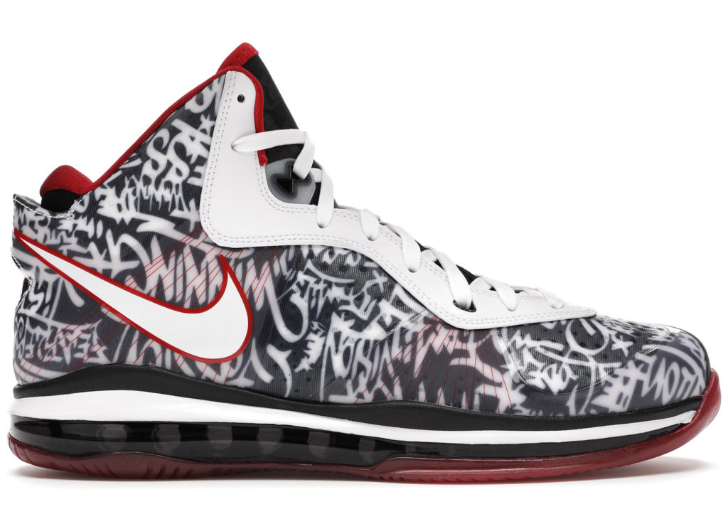 Nike LeBron 8 Graffiti White/University Red-Black (DD8306-001)