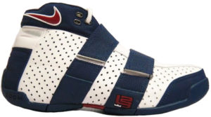 Nike LeBron 20-5-5 White Midnight Navy Varsity Red (311145-161)