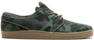 Nike SB Lunar Stefan Janoski Green Camo Cargo Khaki/Black-Gum Medium Brown (669563-302)