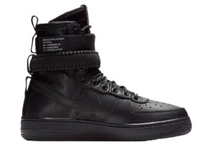 Nike Air Force 1 Triple Black Leather (W) Black/Black-Black (857872-005)