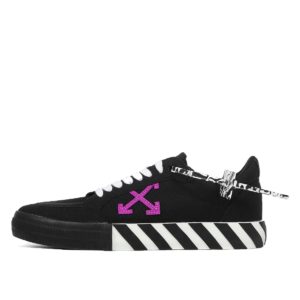 OFF-WHITE  Vulc Low Black Purple Black (OMIA085E20FAB0011037)