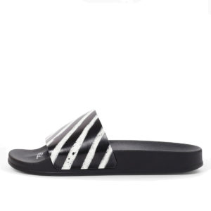 Off-White Spray Stripes Slides Black White (2019) (OMIA087R19C22037-1001)