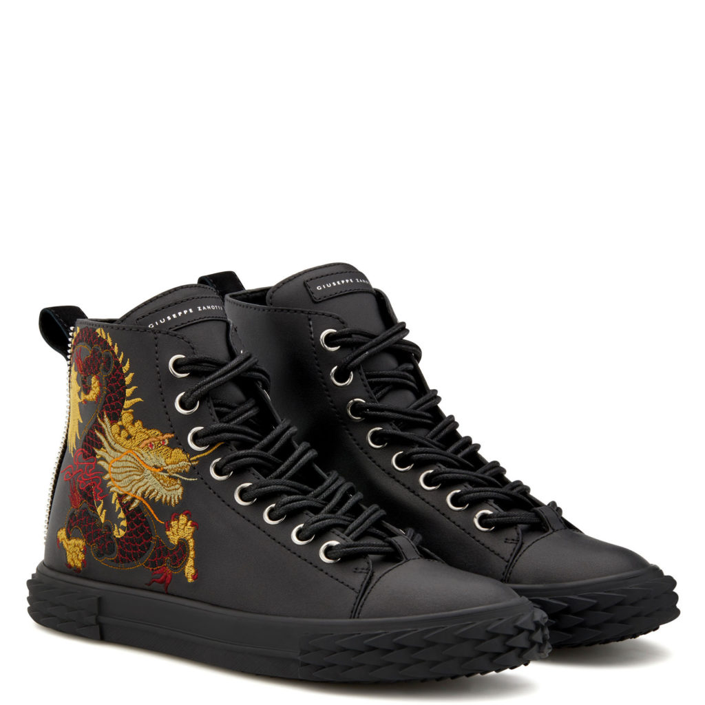 Giuseppe Zanotti BLABBER Mid Top Black (23038)