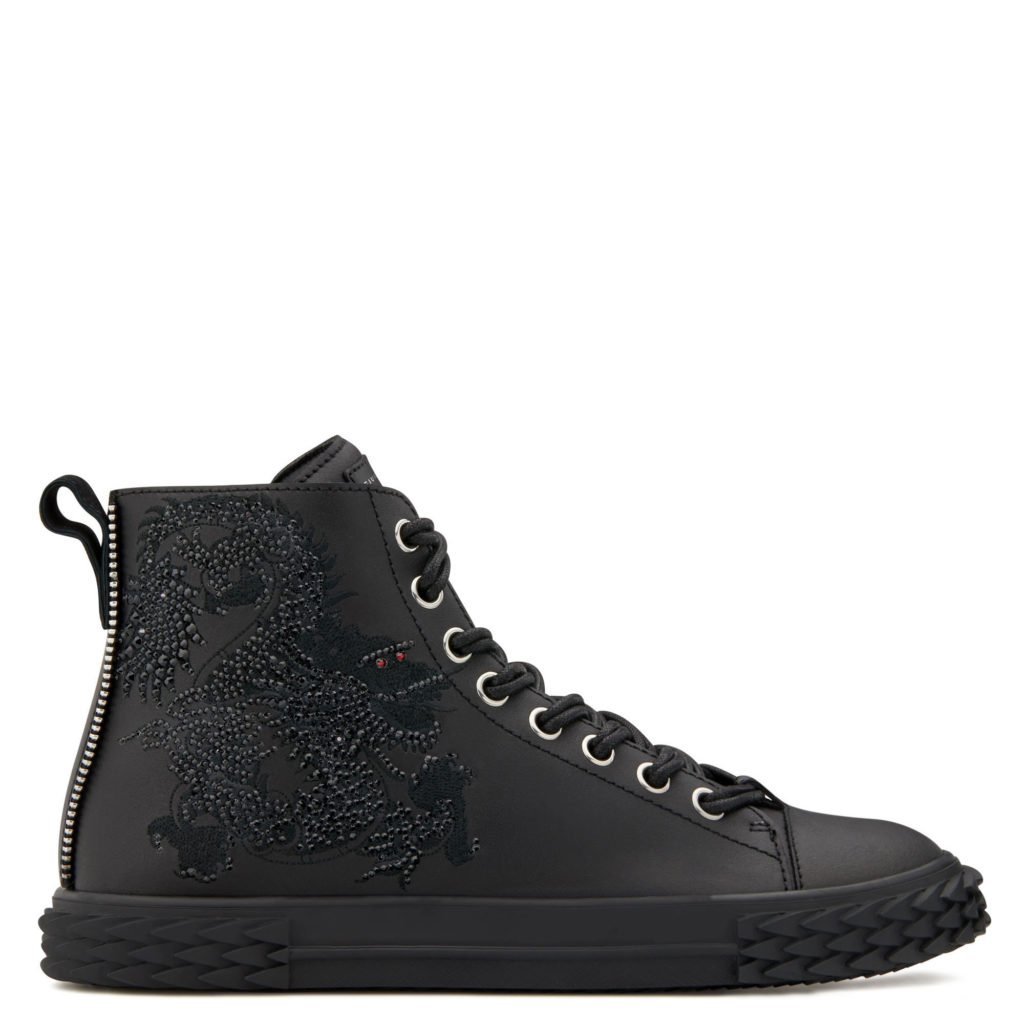 Giuseppe Zanotti BLABBER Mid Top Black (23065) (2)
