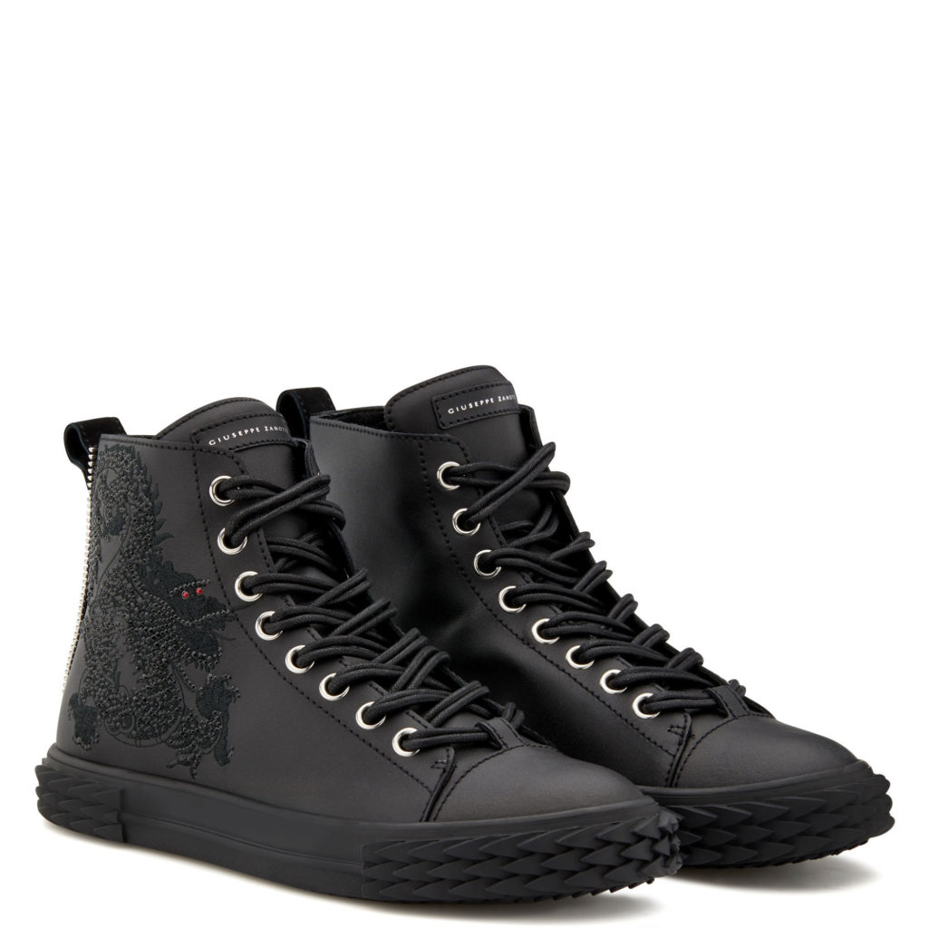 Giuseppe Zanotti BLABBER Mid Top Black (23065)