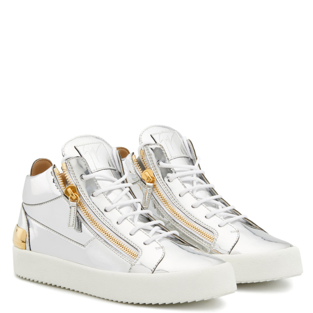 Giuseppe Zanotti KRISS Mid Top Silver (23315)
