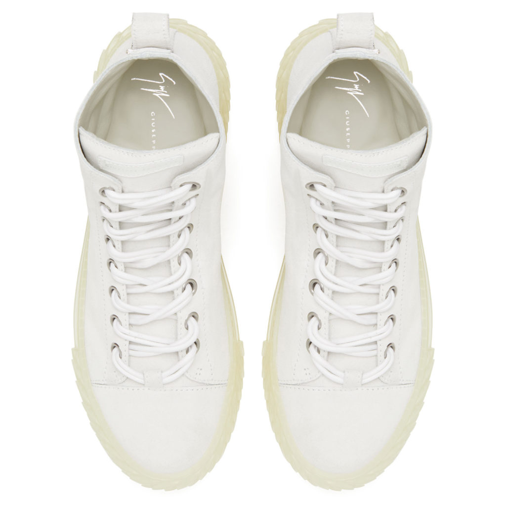 Giuseppe Zanotti BLABBER JELLYFISH Mid Top Sneakers White (23548) (4)