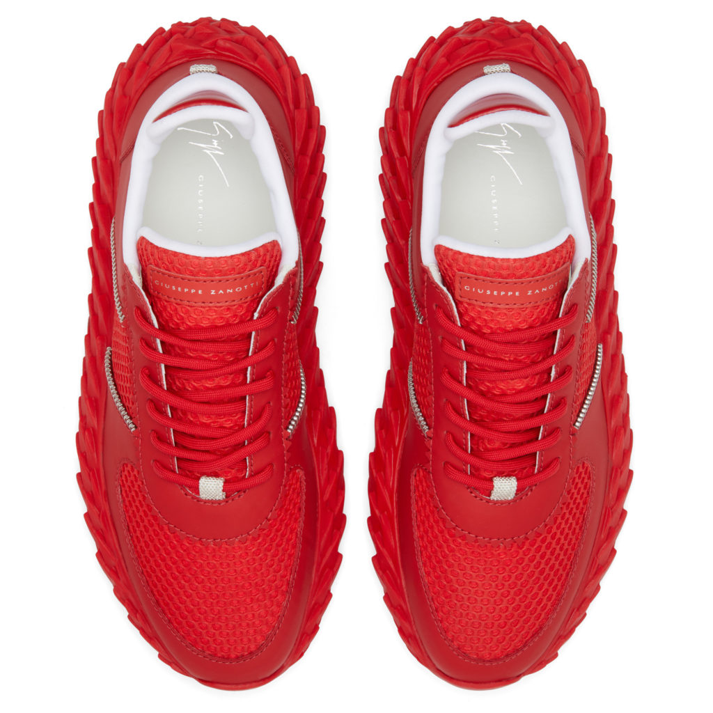 Giuseppe Zanotti URCHIN Low Top Sneakers Red (23555) (4)