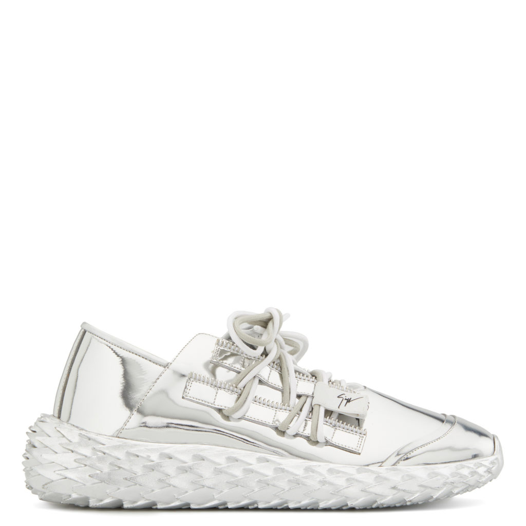 Giuseppe Zanotti URCHIN Low Top Silver (23633) (2)