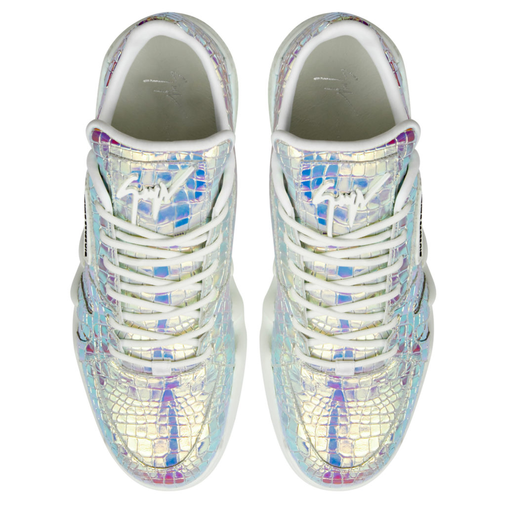 Giuseppe Zanotti TALON Low Top Sneakers Silver (82982) (4)