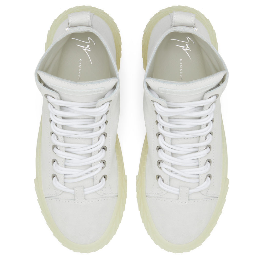 Giuseppe Zanotti BLABBER JELLYFISH High Top Sneakers White (24133) (4)