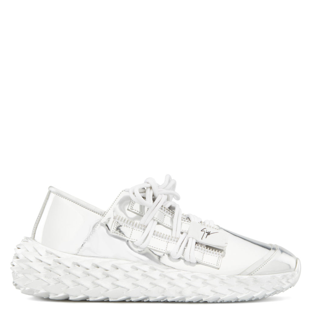 Giuseppe Zanotti URCHIN Low Top Sneakers Silver (24523) (2)