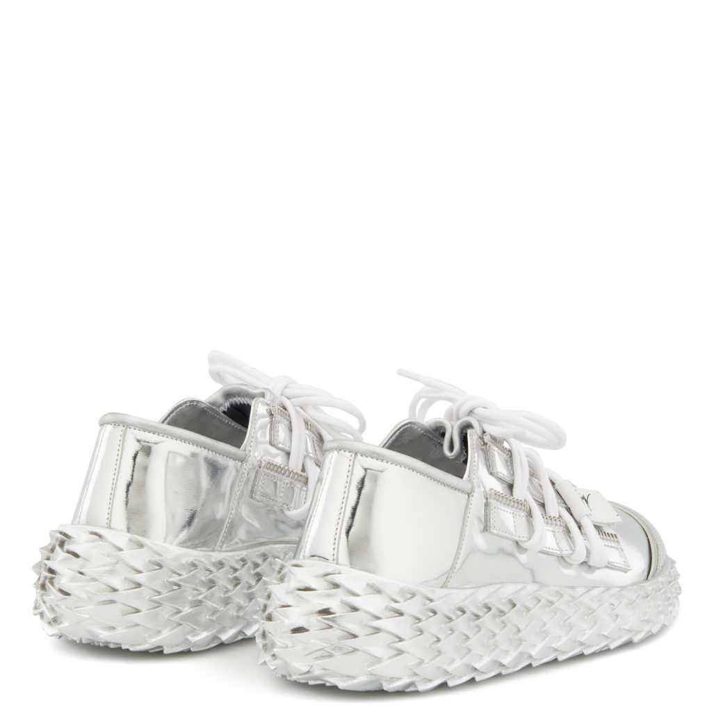 Giuseppe Zanotti URCHIN Low Top Sneakers Silver (24523) (3)