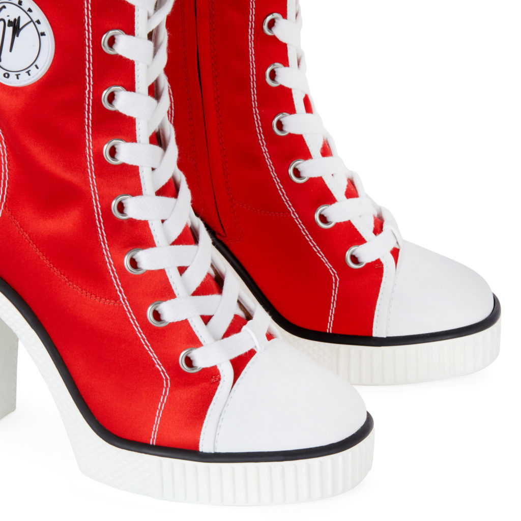 Giuseppe Zanotti NIDIR High Top Sneakers Red (85355) (4)
