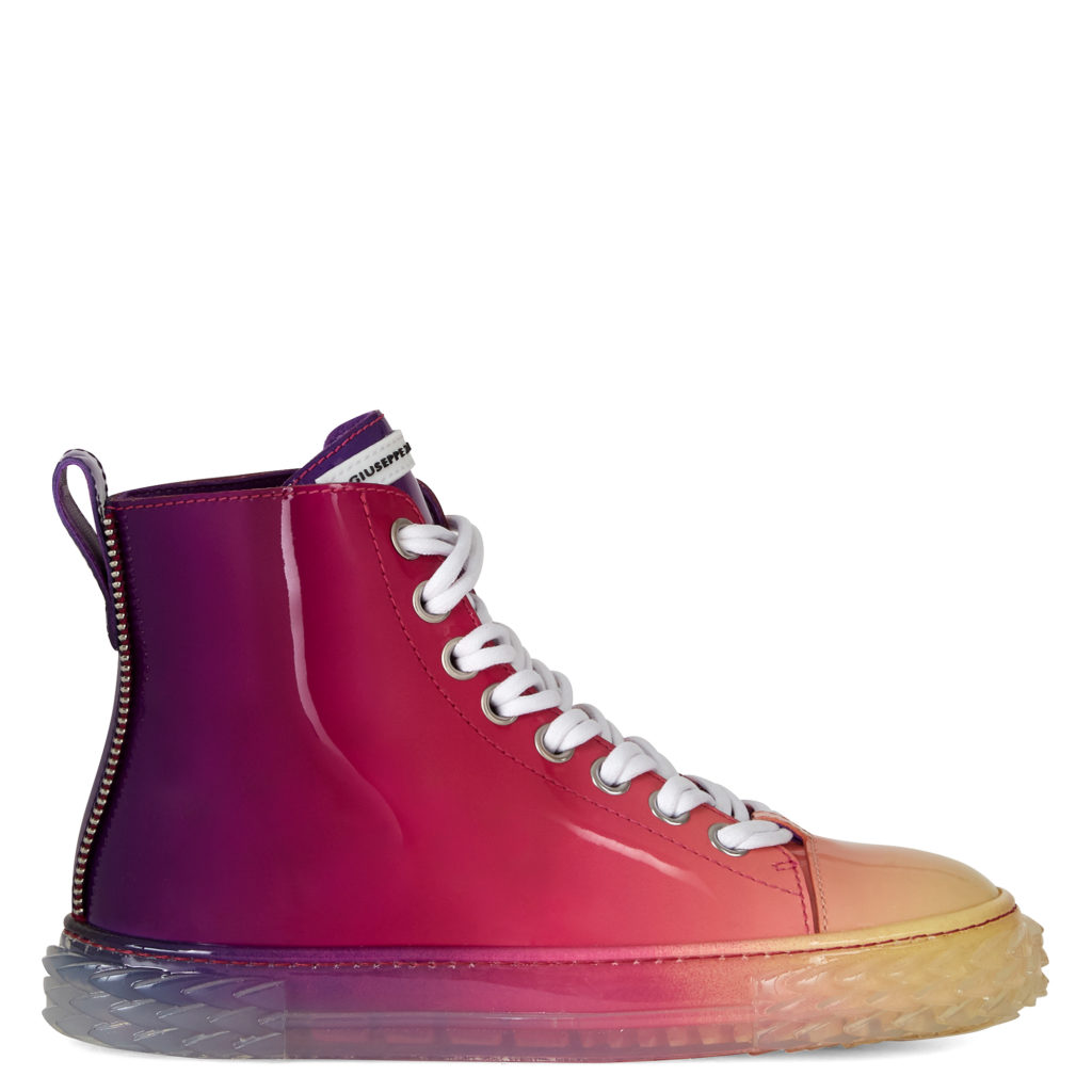 Giuseppe Zanotti BLABBER Mid Top Sneakers Red (83564) (2)