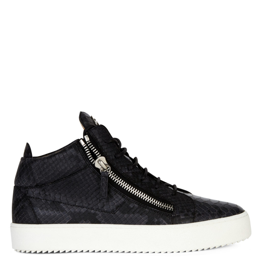 Giuseppe Zanotti KRISS Mid Top Sneakers Black (85635) (2)