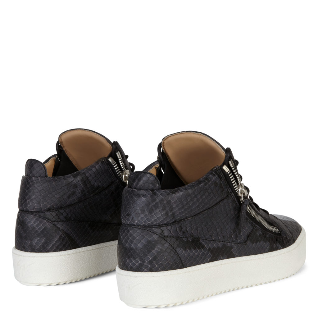 Giuseppe Zanotti KRISS Mid Top Sneakers Black (85635) (3)
