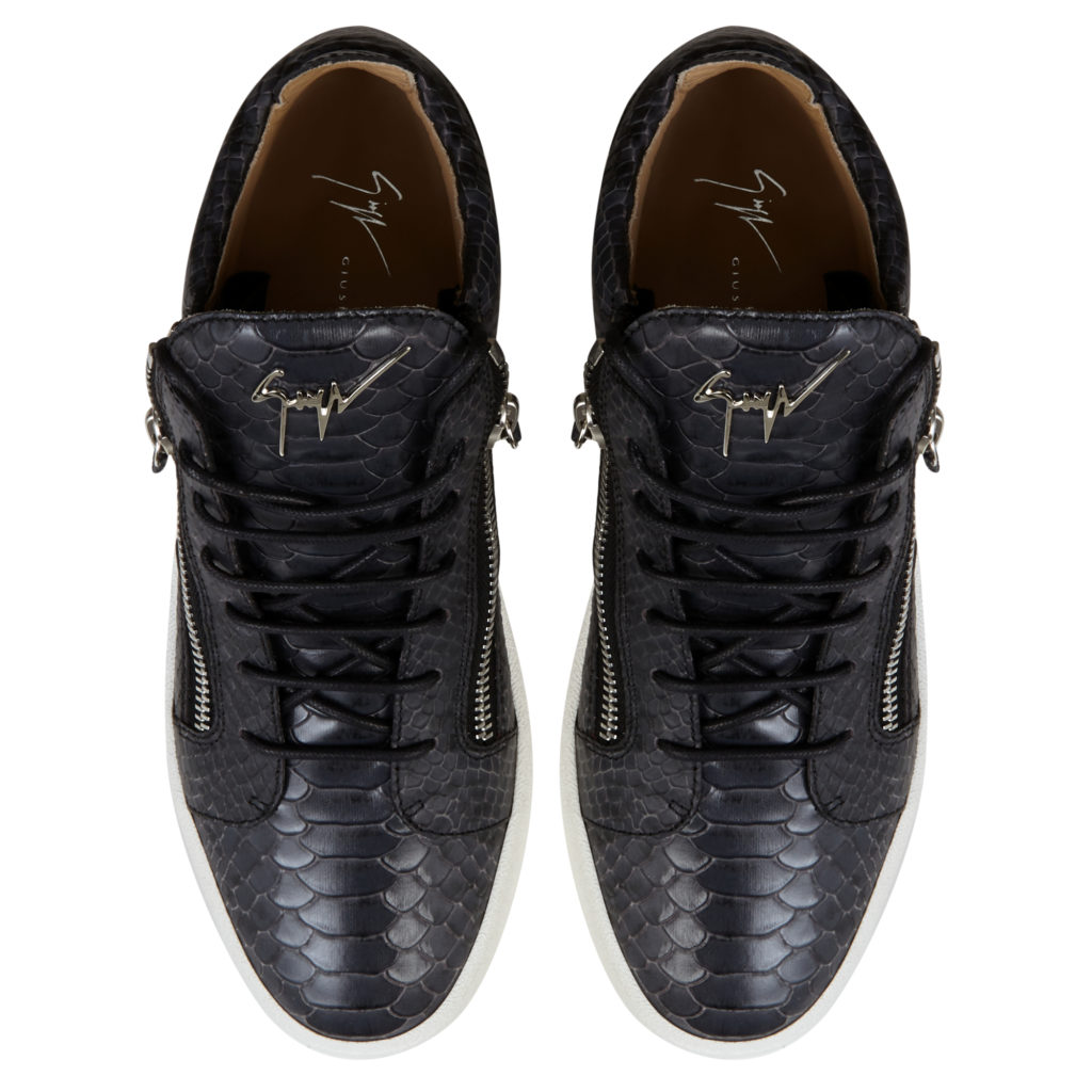 Giuseppe Zanotti KRISS Mid Top Sneakers Black (85631) (4)