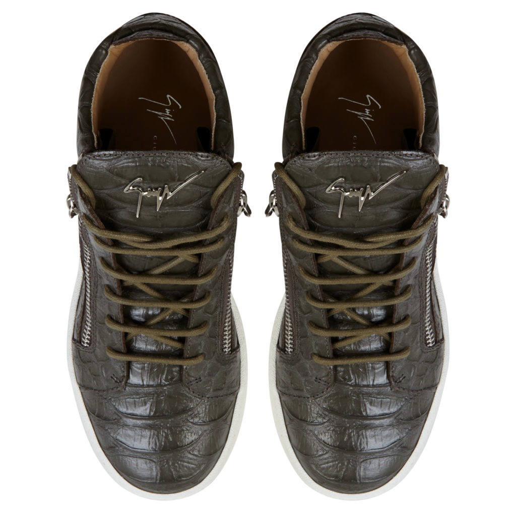 Giuseppe Zanotti KRISS Mid Top Sneakers Green (85680) (4)