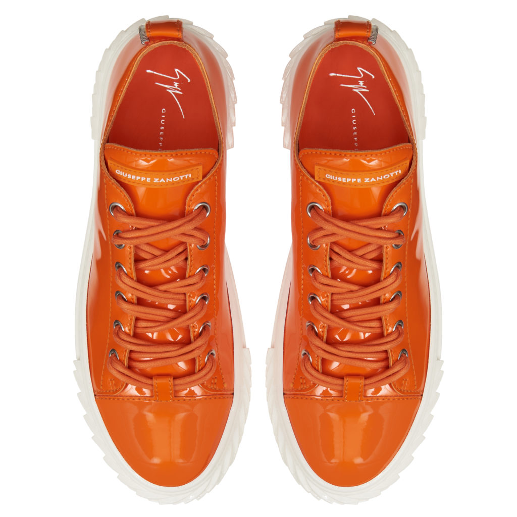 Giuseppe Zanotti BLABBER Low Top Sneakers Orange (70681) (4)