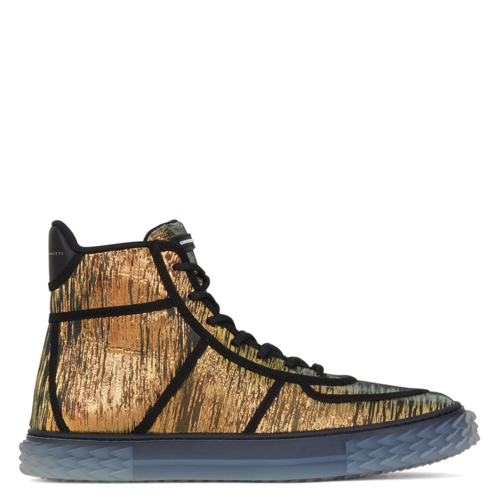 Giuseppe Zanotti BLABBER High Top Sneakers Gold (70764) (2)