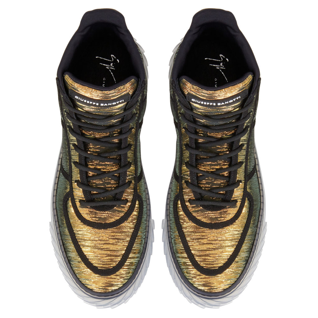 Giuseppe Zanotti BLABBER High Top Sneakers Gold (70764) (4)
