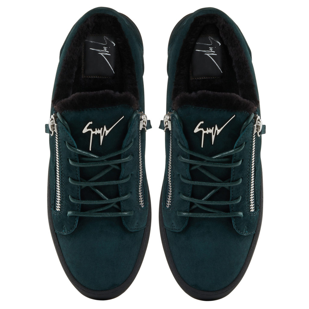 Giuseppe Zanotti FRANKIE WINTER Low Top Sneakers Green (70787) (4)