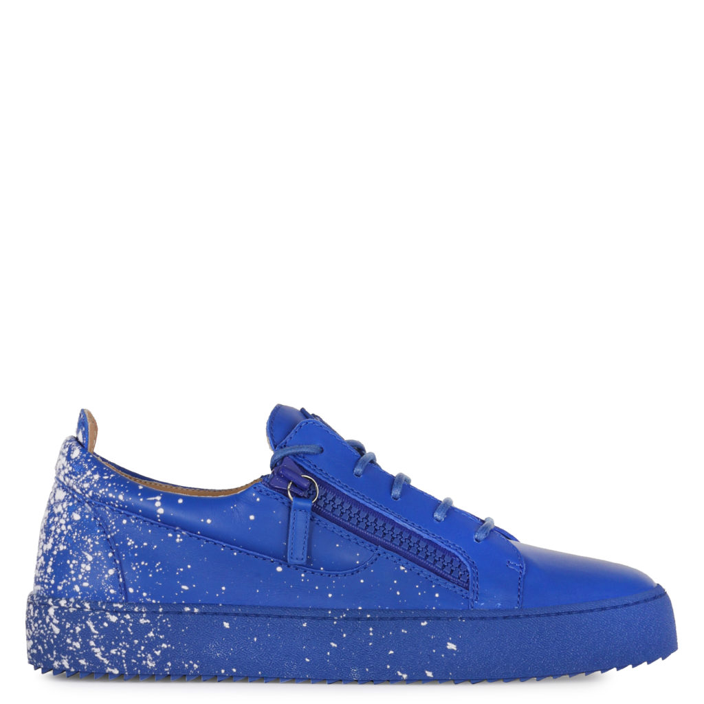 Giuseppe Zanotti FRANKIE SPRAY Low Top Sneakers Blue (82993) (2)