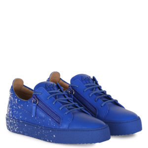Giuseppe Zanotti FRANKIE SPRAY Low Top Sneakers Blue (83003)