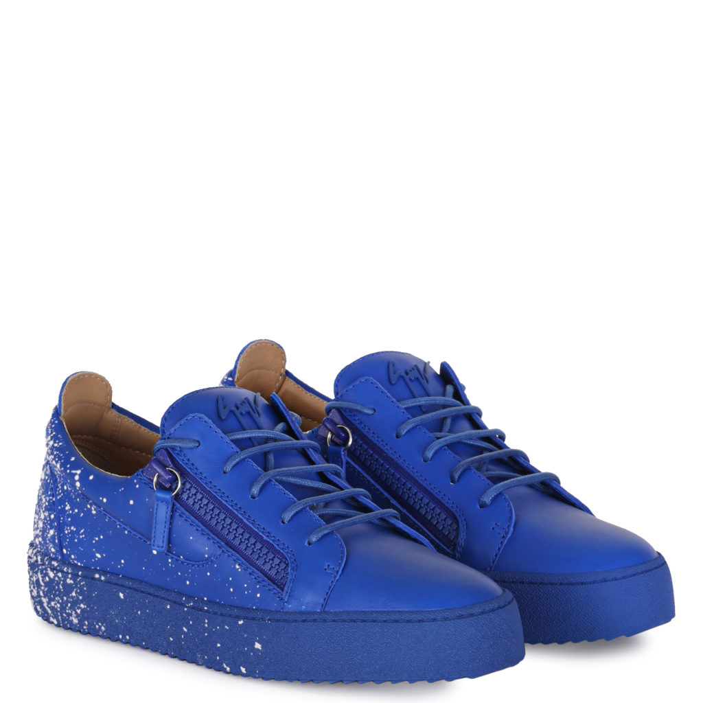 Giuseppe Zanotti FRANKIE SPRAY Low Top Blue (82998)