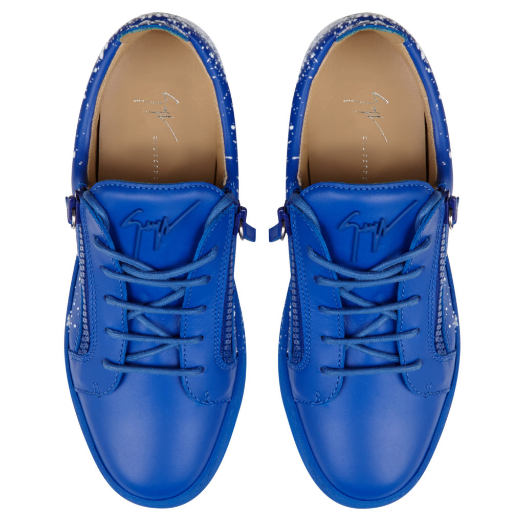 Giuseppe Zanotti FRANKIE SPRAY Low Top Sneakers Blue (82995) (4)
