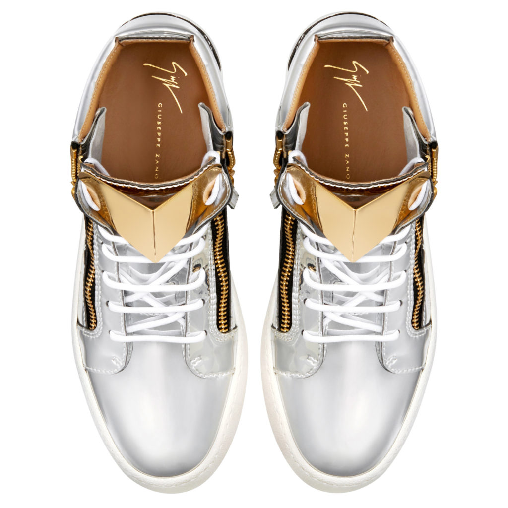 Giuseppe Zanotti KRISS STEEL Mid Top Silver (70903) (4)